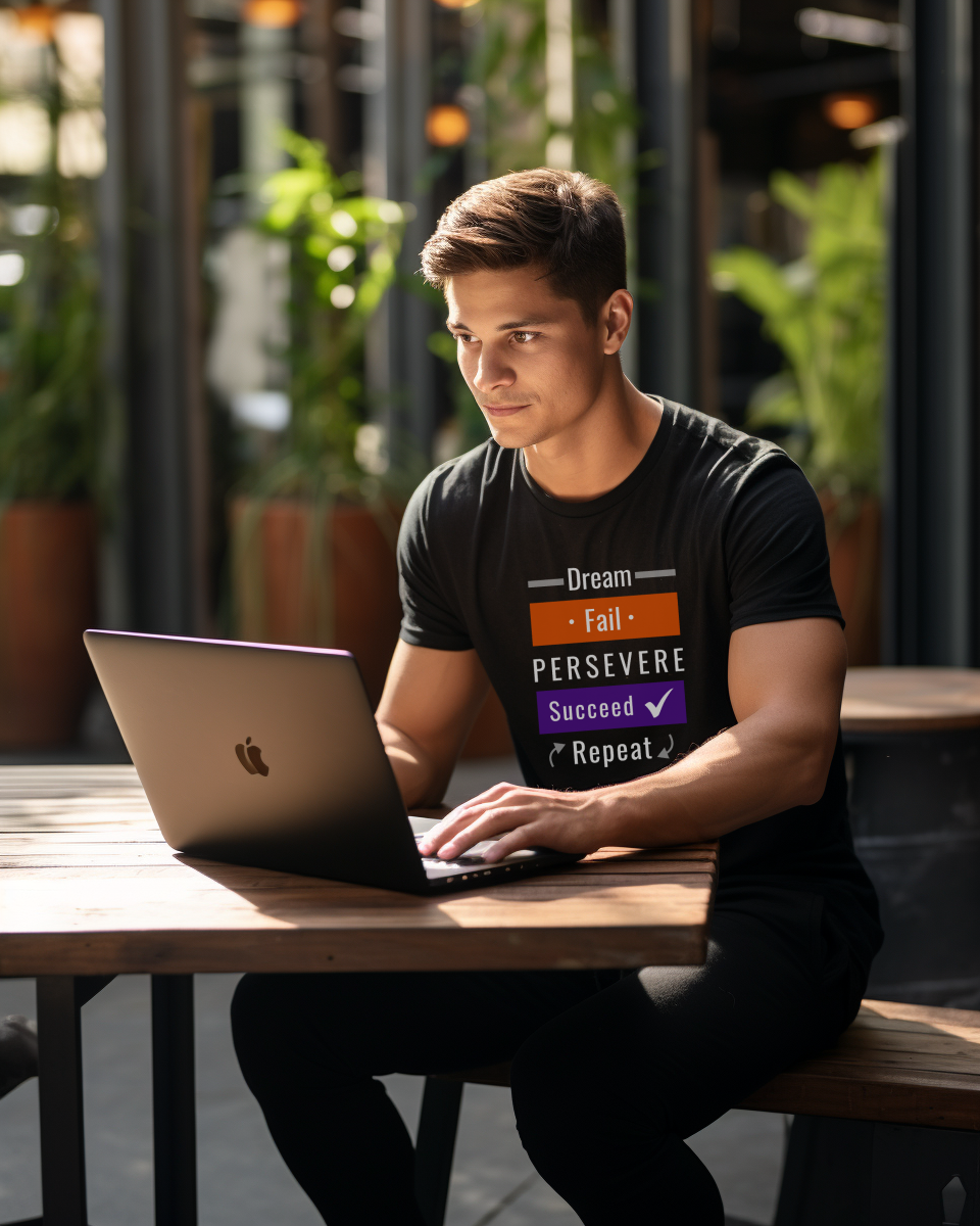 Premium T-shirt - Dream. Fail. Persevere. Succeed. Repeat